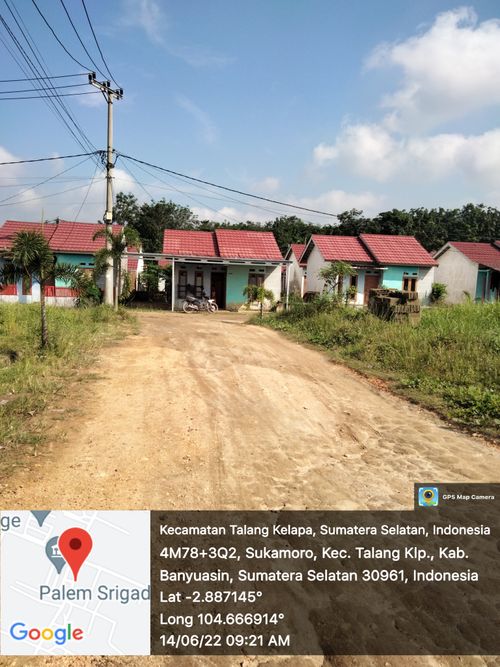 foto posisi tengah perumahan PERUM. PALEM SRIGADING INDAH 3