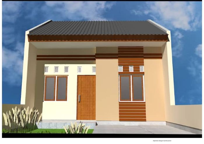 foto tampak rumah tipe 36/84 perumahan Bangsalae Residence