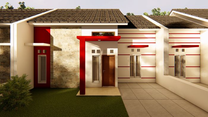 foto tampak rumah tipe ROYAL PERMATA 36/64 perumahan ROYAL PERMATA TAHAP 2