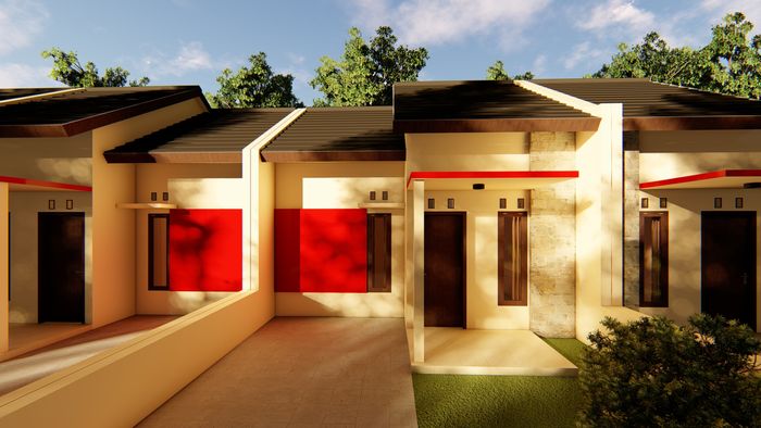 foto tampak rumah tipe ROYAL PERMATA 36/66 perumahan ROYAL PERMATA TAHAP 2