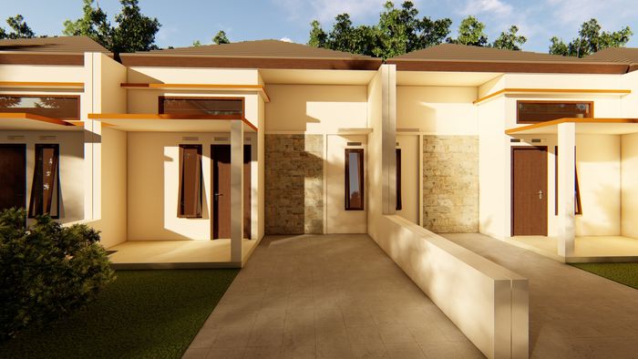 foto tampak rumah tipe ROYAL PERMATA 36/66 KOMERSIL perumahan ROYAL PERMATA TAHAP 2