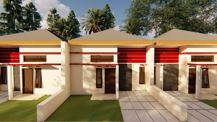 foto tampak rumah tipe ROYAL PERMATA 36/77 perumahan ROYAL PERMATA TAHAP 2