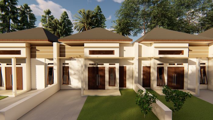 foto tampak rumah tipe ROYAL PERMATA 45/77 perumahan ROYAL PERMATA TAHAP 2