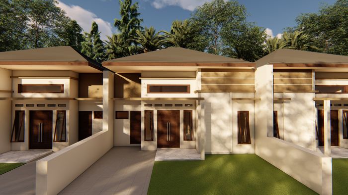 foto tampak rumah tipe ROYAL PERMATA 55/88 perumahan ROYAL PERMATA TAHAP 2