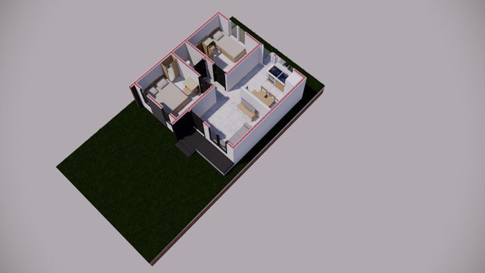 foto denah rumah tipe 36 subsidi perumahan ASIK JAYA RESIDENCE