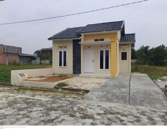 foto tampak rumah tipe RSH perumahan MADANI
