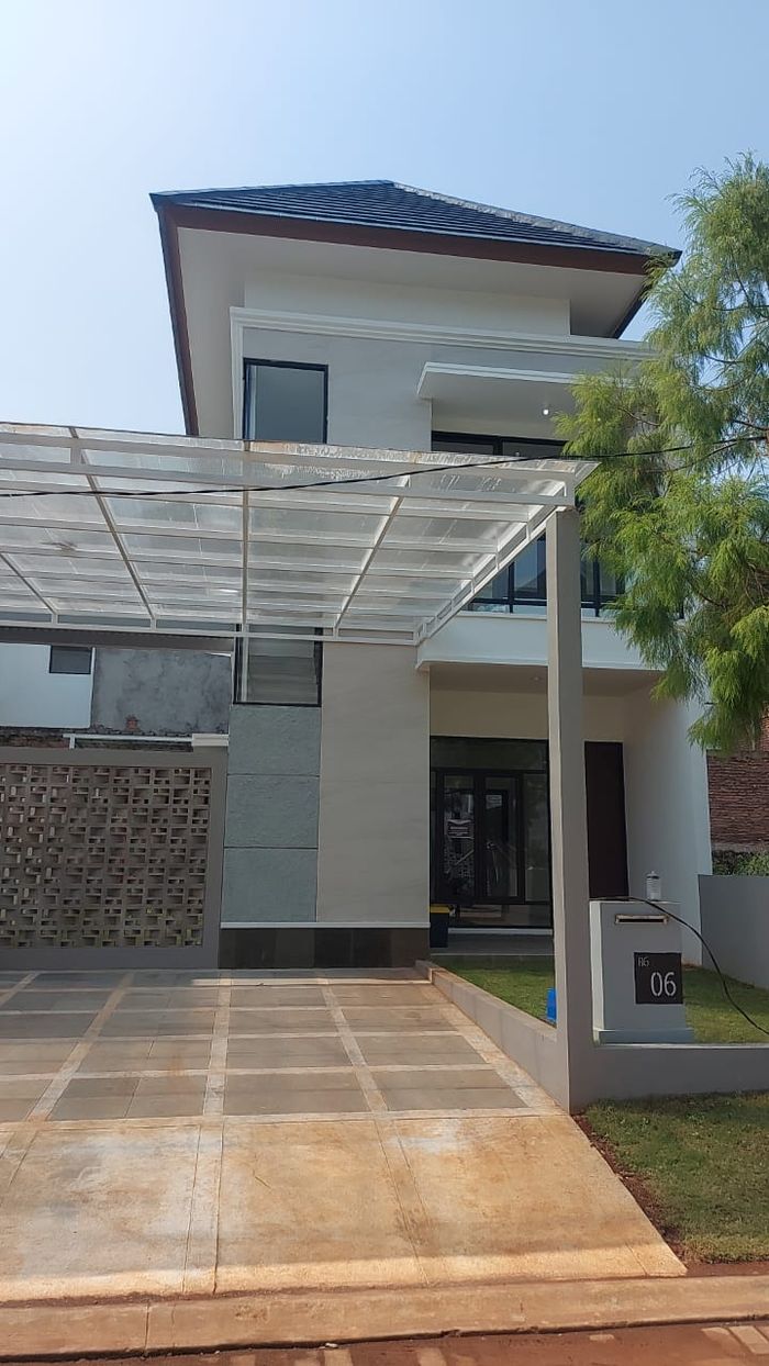 foto tampak rumah tipe DIRGAMAYA B06-06 perumahan Kedaton Park Tahap 1