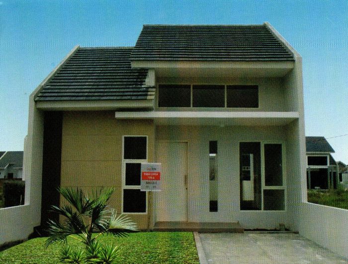 foto tampak rumah tipe A1 perumahan GRAND ALOHA REGENCY