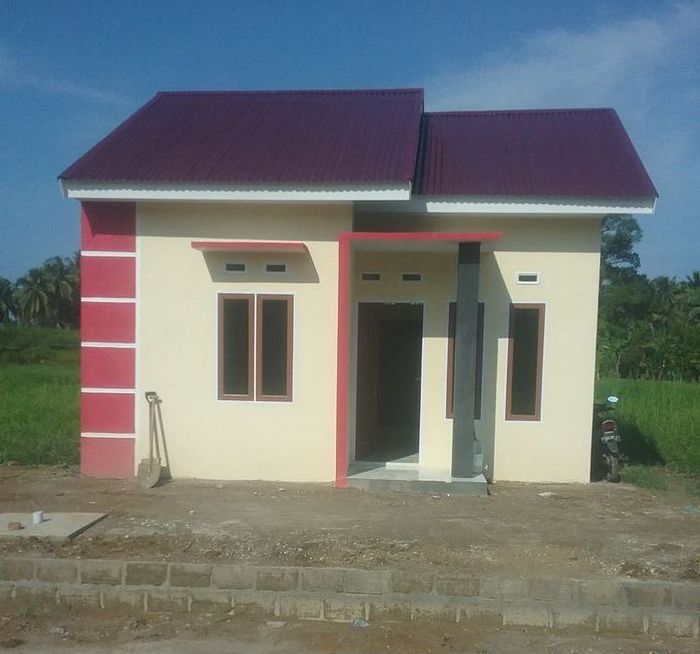 foto tampak rumah tipe RHS 36 perumahan PESONA ANAI LESTARI 3