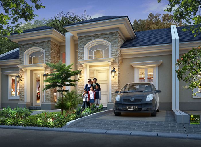 foto tampak rumah tipe 40/74.. perumahan Grand Victoria 1