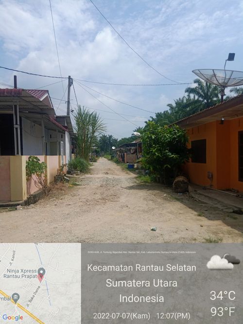 foto posisi tengah perumahan griya jati los