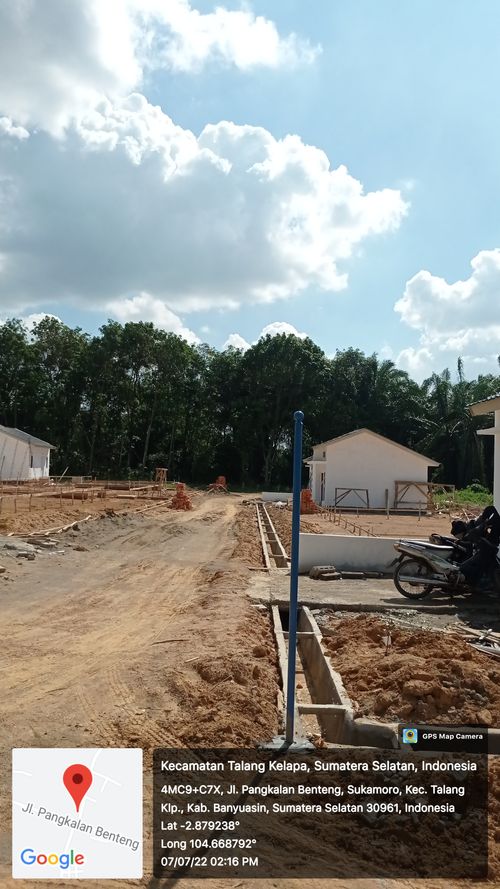 foto posisi tengah perumahan Grand Pangkalan Benteng Indah