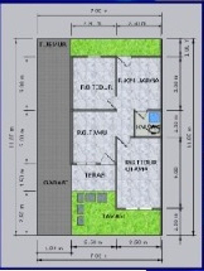 foto denah rumah tipe 36 perumahan CENDERAWASIH ABADI RESIDENCE 1