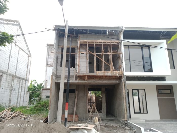 foto tampak rumah tipe 62 Compact (725) perumahan City Garden Residence Blok Fontana