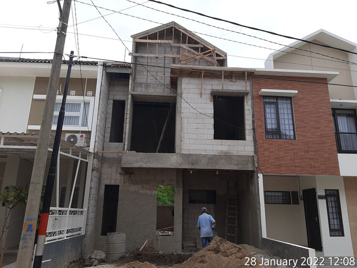 foto tampak rumah tipe 60 Compact (899) perumahan City Garden Residence Blok FConnexion