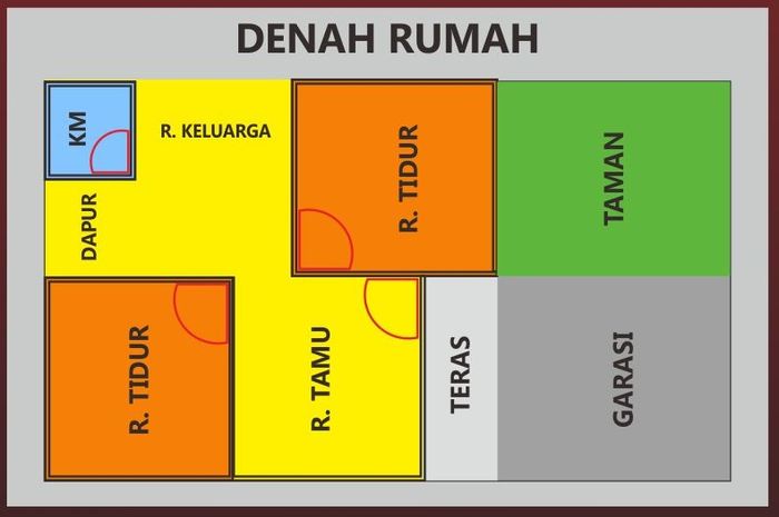 foto denah rumah tipe 36/60 perumahan RIKA RESIDENCE 5
