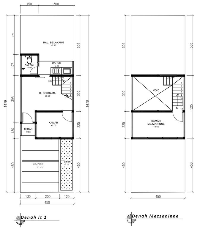 foto denah rumah tipe 36 Candella (368) perumahan G-Land Katapang Residence 1