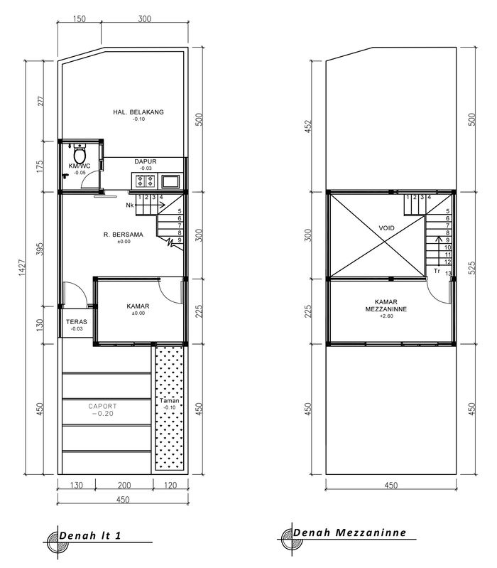 foto denah rumah tipe 36 Candella (365) perumahan G-Land Katapang Residence 1