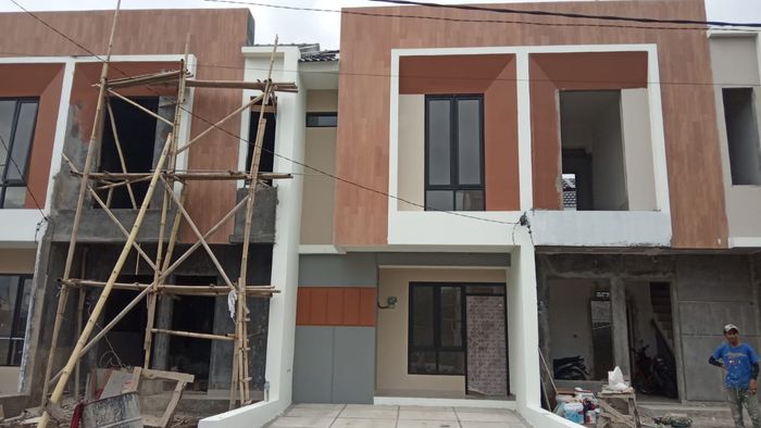 foto tampak rumah tipe 39 Compact (427) perumahan G-Land Ciwastra Park