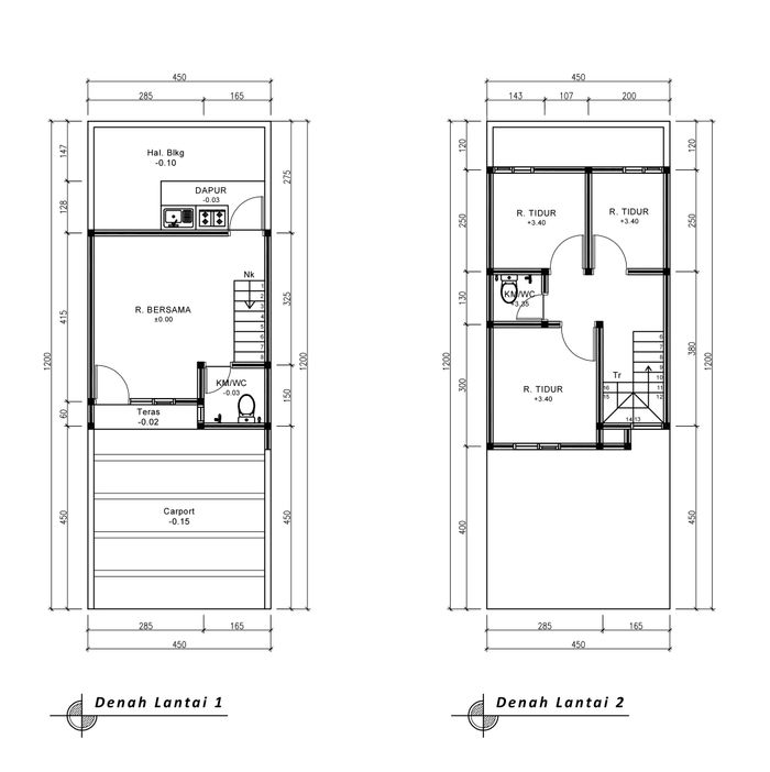 foto denah rumah tipe 50 Compact (513) perumahan G-Land Ciwastra Park