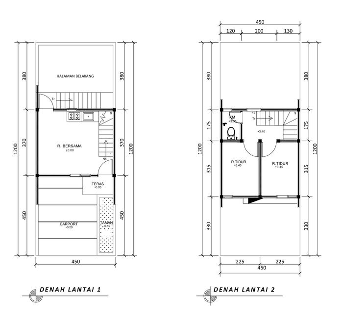 foto denah rumah tipe 39 Compact-Cozy (281) perumahan Bukit Sukanagara Resort