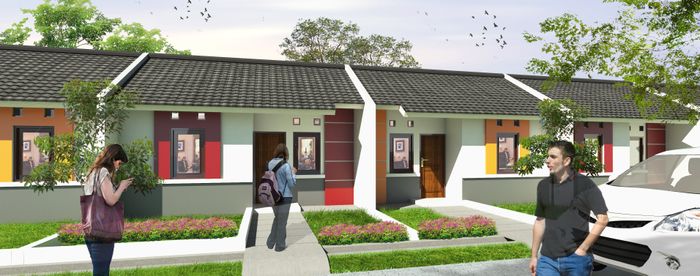 foto tampak rumah tipe New Edelweis perumahan PERMATA MUTIARA MAJA - CLUSTER SAPHIRE & SAPHIRE 2