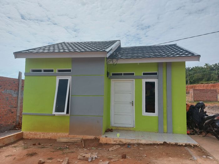 foto tampak rumah tipe 36 perumahan Alana Residence