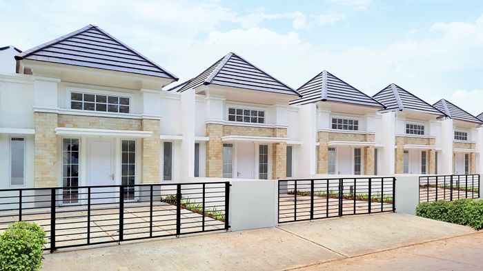 foto tampak rumah tipe PRIMROSE 50/96 (APR 22) perumahan Cluster Sriwijaya - Darmawangsa Residence Bekasi