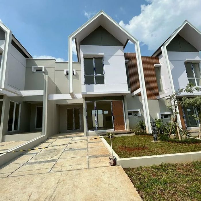 foto tampak rumah tipe GERANIUM perumahan SERPONG GARDEN 1