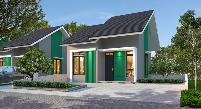foto denah rumah tipe 36 perumahan Graha Bumi Raya Asri Tahap 1
