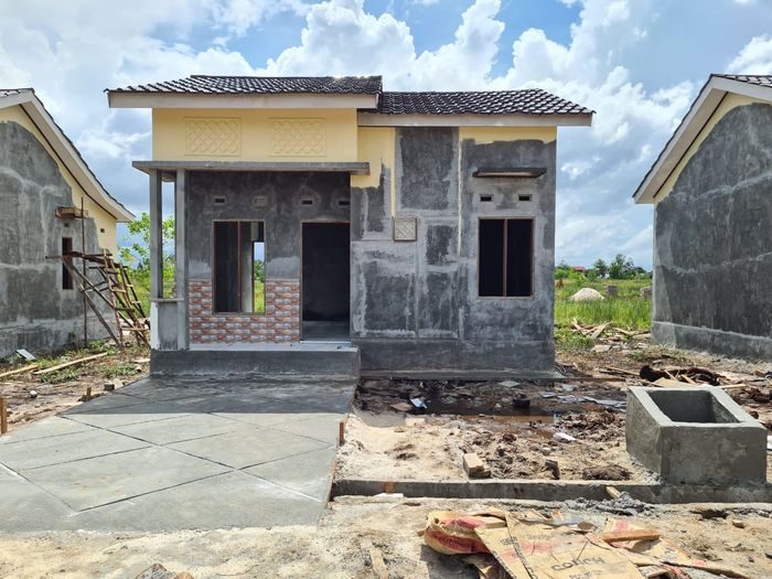 foto tampak rumah tipe 36 perumahan CASADOVA BANDARA ESTATE