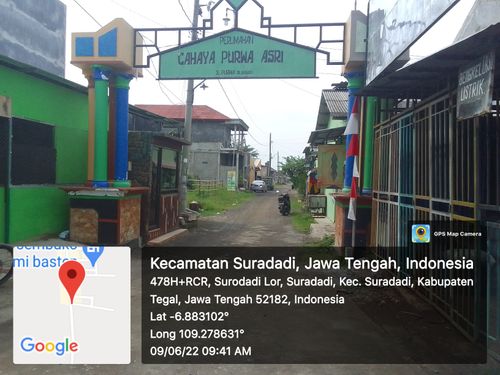 foto gerbang perumahan cahaya purwa asri tahap 2