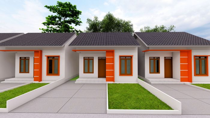 foto tampak rumah tipe 36 perumahan GRIYA ATLANTA CADEK