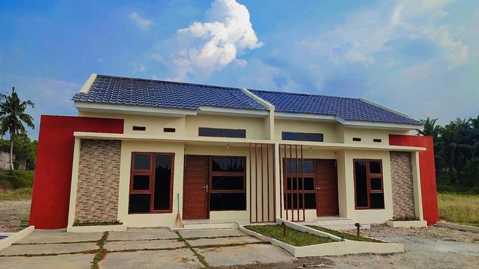 foto tampak rumah tipe 36 perumahan Eseria Garden Diski