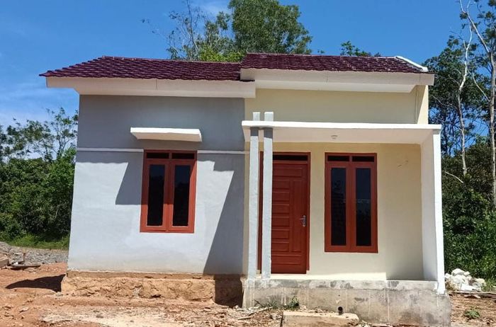 foto tampak rumah tipe 36 perumahan taman ganesha residence