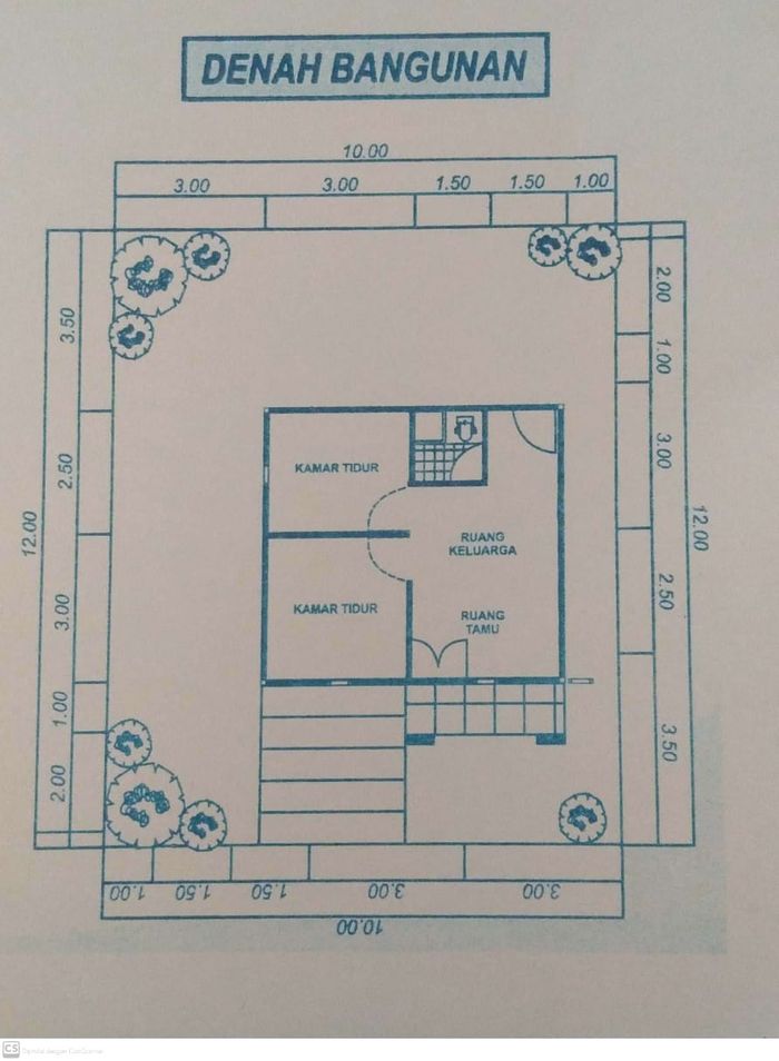 foto denah rumah tipe 36 perumahan taman ganesha residence