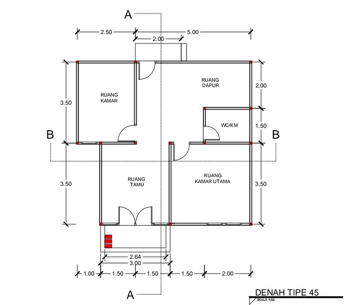 foto denah rumah tipe 41 perumahan MIARI RESIDENCE 12