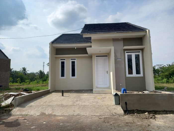 foto tampak rumah tipe 36 perumahan Palm Garden Asri Tahap II