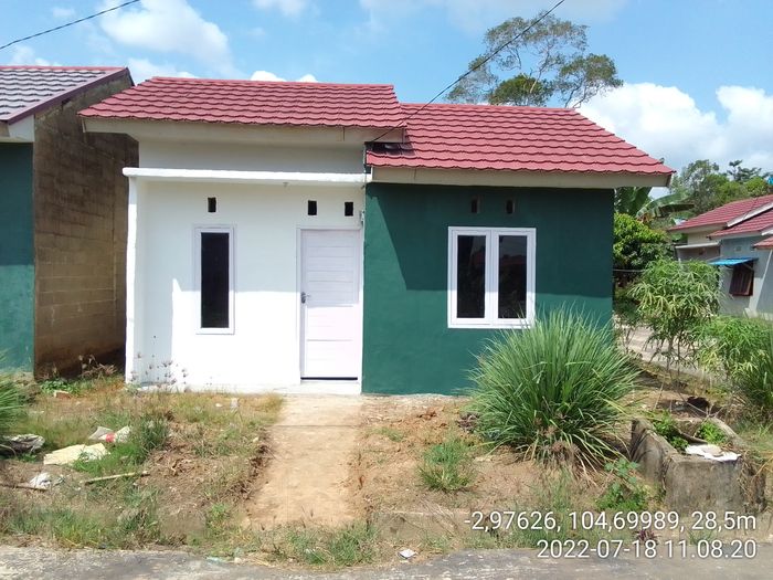 foto tampak rumah tipe 36 perumahan MUTIARA BARANGAN 2