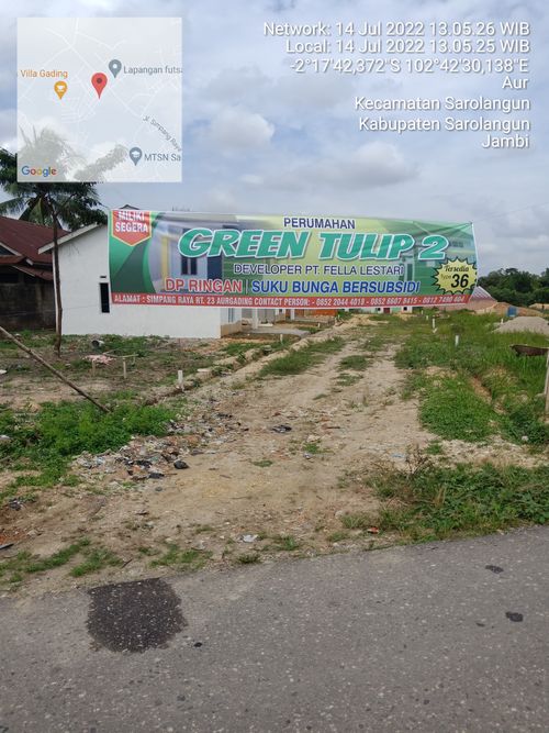 foto gerbang perumahan GREEN TULIP 2