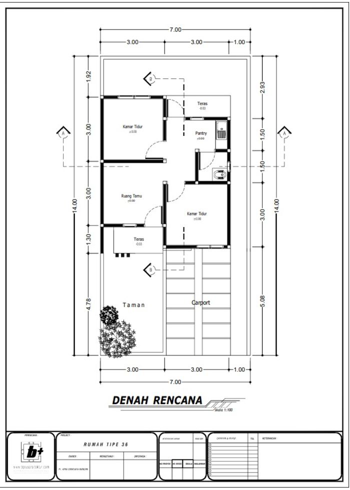foto denah rumah tipe Single perumahan AYRA SRIWIJAYA RESIDENCE 3