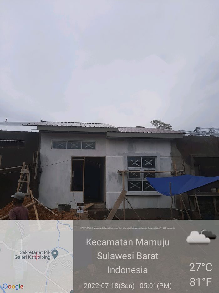 foto tampak rumah tipe 36/72 perumahan ROYAL GREEN HILLS