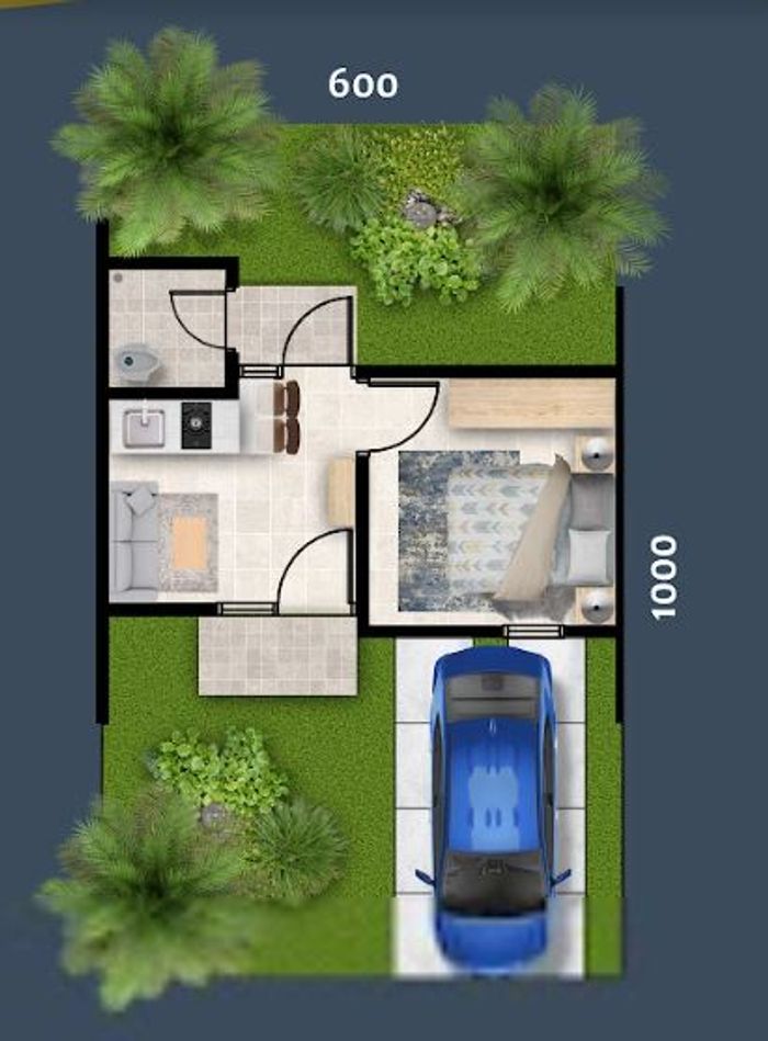 foto denah rumah tipe VIORE 312JT perumahan Mutiara Columbus