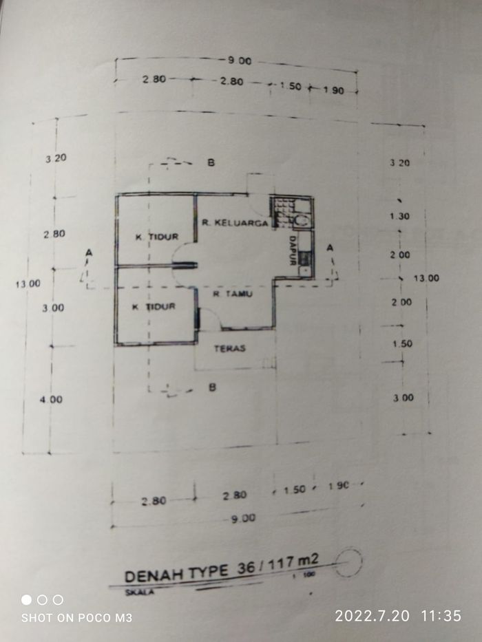 foto denah rumah tipe 36 perumahan PERUMAHAN ANAK RANTAU RESIDENCE