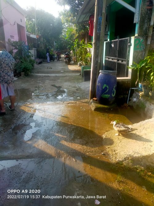 foto posisi tengah perumahan Vila Mutiara Cikampek