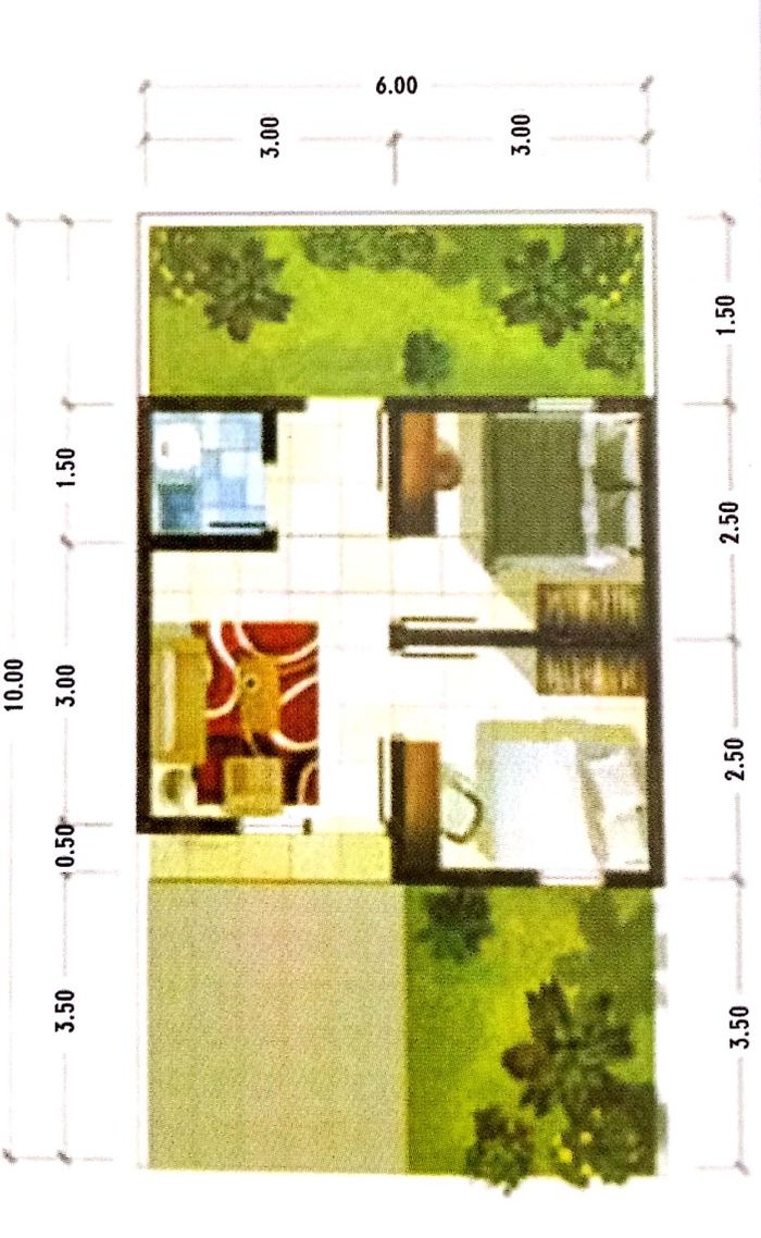 foto denah rumah tipe 30 perumahan AWANI SQUARE II