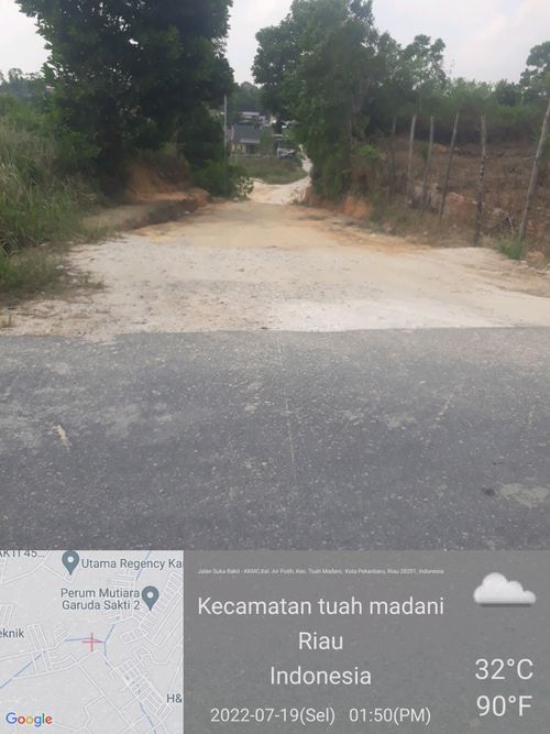 foto gerbang perumahan FATMA GARDEN