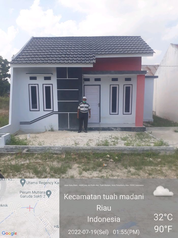 foto tampak rumah tipe 36 perumahan FATMA GARDEN