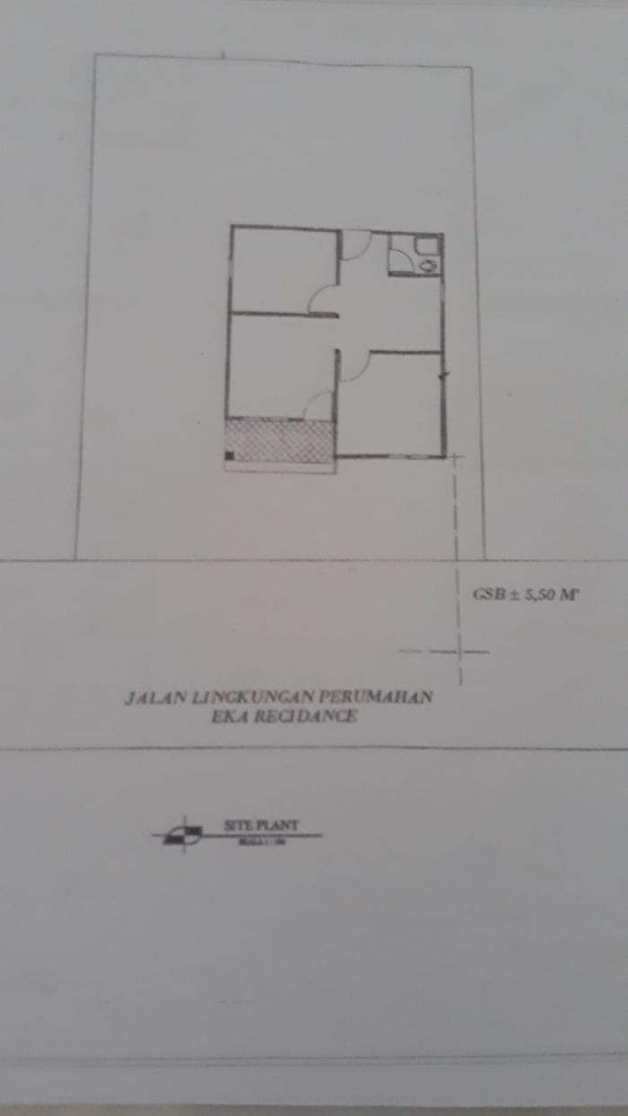 foto denah rumah tipe 36 perumahan EKA RESIDENCE III