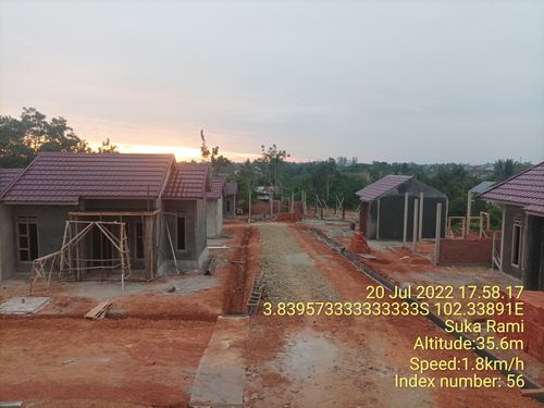 foto posisi tengah perumahan Swarna bhumi 3